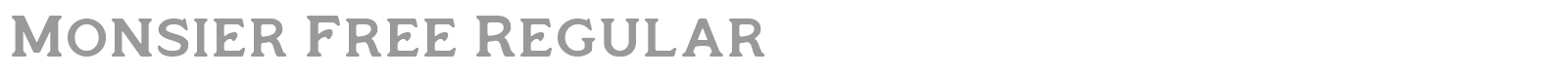 Monsier font preview